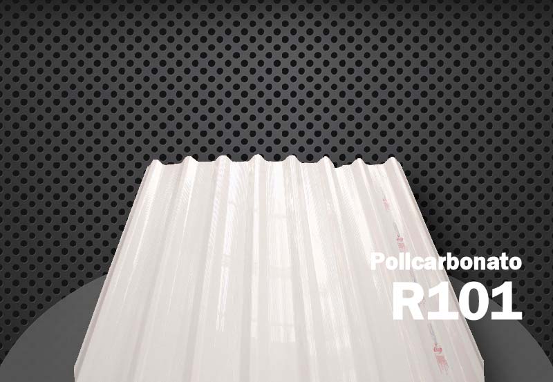 Lámina de Policarbonato Celular 2mm Canal R101